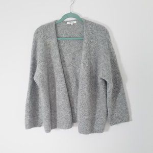 Madewell Harmon Gray Wool Alpaca Blend Cardigan